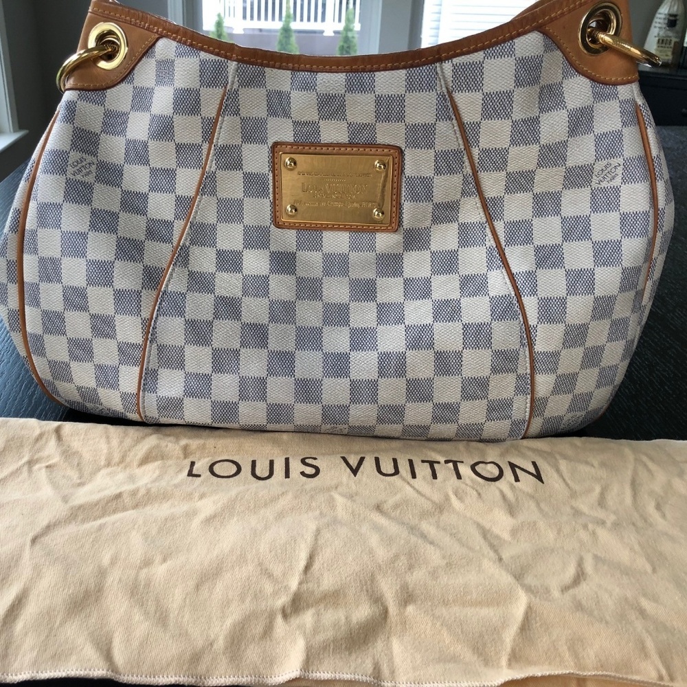 Louis Vuitton Galliera PM Azur Damier Shoulder Bag